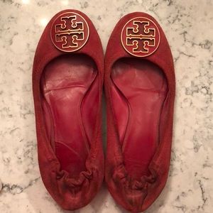 Tory Burch Flats - red suede